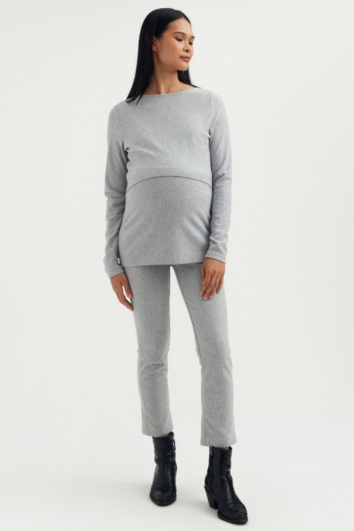 Motherhood Maternity Women's Maternity Pull on Fleece Legging, Heather Grey,  Small-Medium : : Clothing, Shoes & Accessories