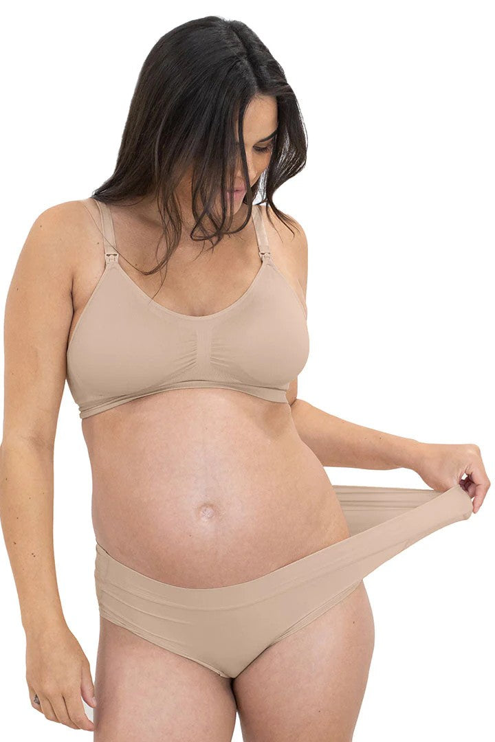 Pack of 2 Seamless Maternity Briefs, Eco-Friendly, Mysoft by ENVIE DE  FRAISE - terracotta, Maternity