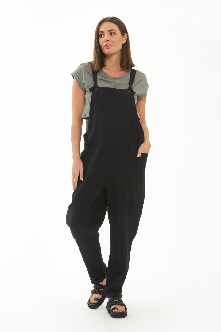 Cargo Pocket Linen Jumpsuit Ripe Maternity Maternity Jumpsuits