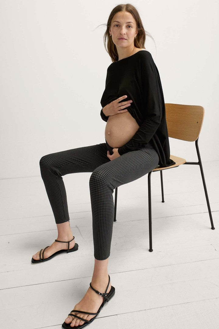 Martina Maternity & Postpartum Crop Legging | Storm