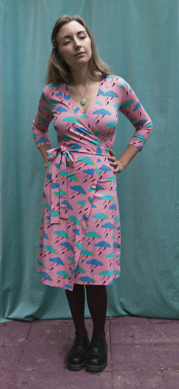 moromini wrap dress