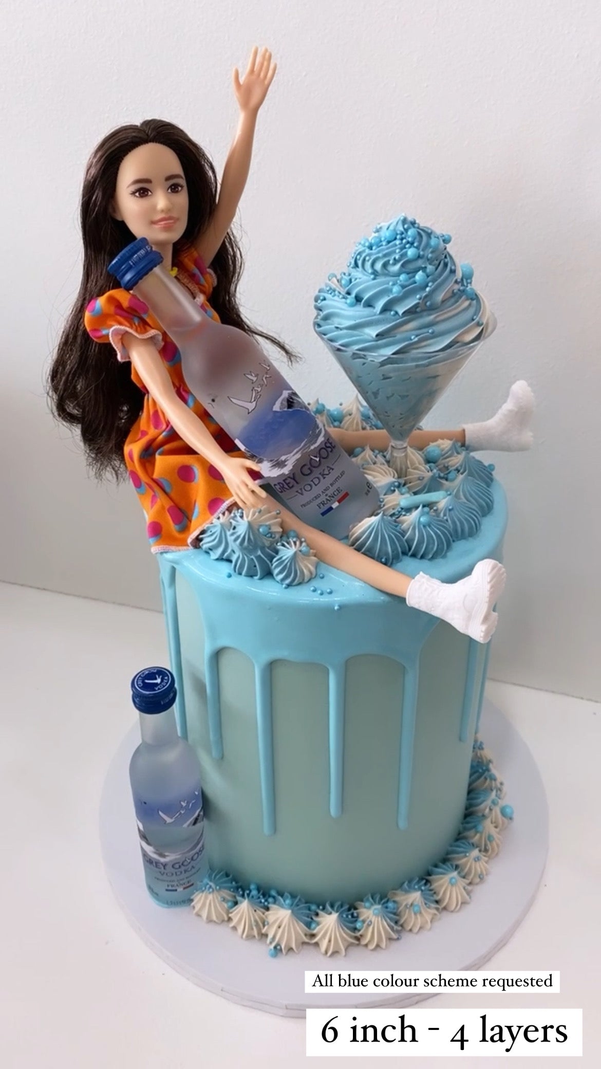 Drunk Barbie Cake (7 days minimum notice) – Cocoa Spice Cakery