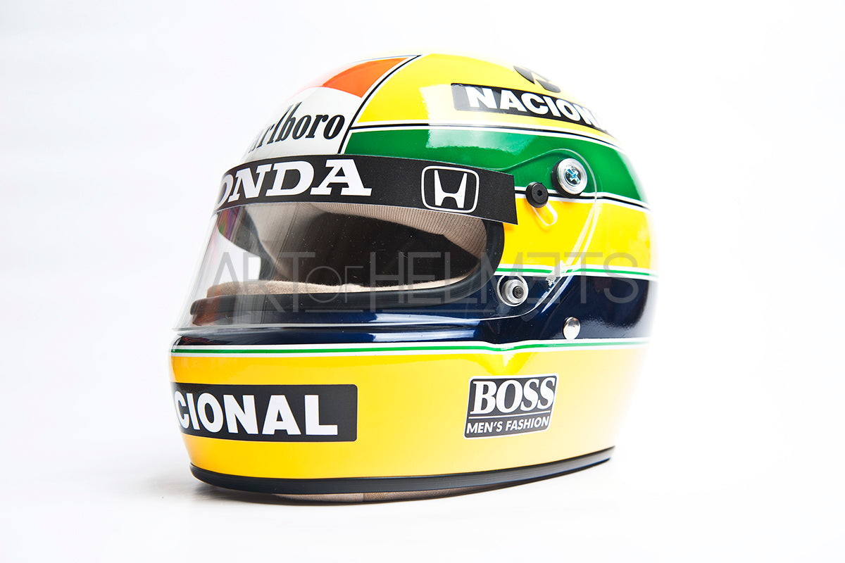 Ayrton Senna 1988 Full-Size 1:1 Replica Helmet – Art of Helmets