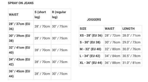 Size Chart – Gods Plan Clothing