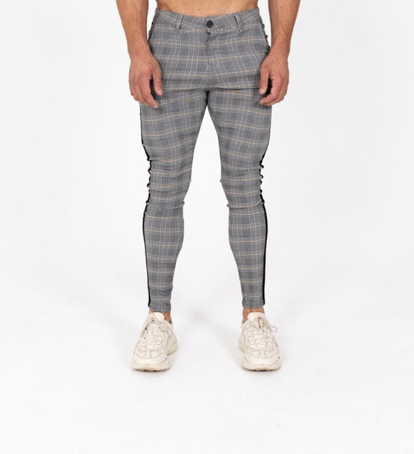 Grey Check Trousers  Buy Grey Check Trousers online in India