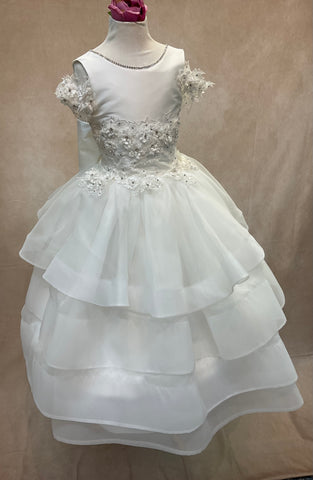 Francesca 1st Communion Dress By Piccolo Bacio Ave Maria Couture