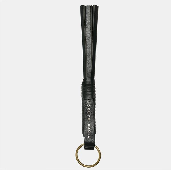 SANDMARC Leather Edition - AirTag Key Chain Black