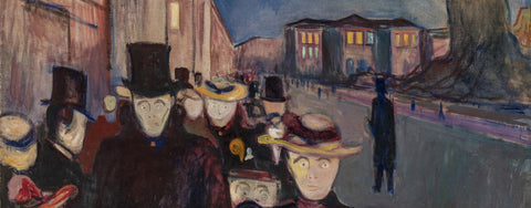 Edvard Munch, Soirée sur l’avenue Karl Johan (1892)