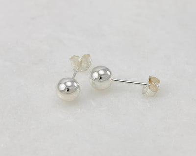 Mini Ball Stud Earrings - Silver - Jewels & Aces
