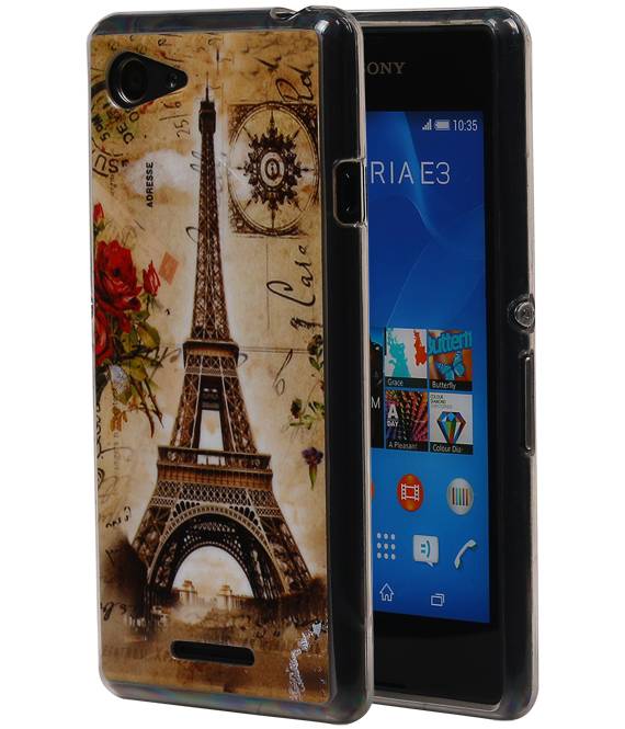 Vijfde Inspireren stereo sony Xperia E3 D2203 | Eiffeltoren TPU Hoesje | WN™ – Hoesjeshoek