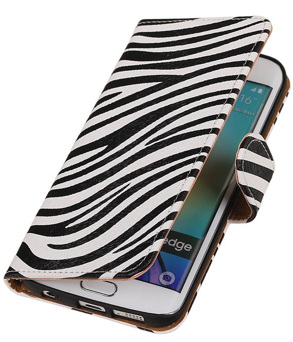 Toeval Opname In dienst nemen Samsung Galaxy S6 Edge G925 Wit | Zebra bookstyle / book case/ wallet –  Hoesjeshoek