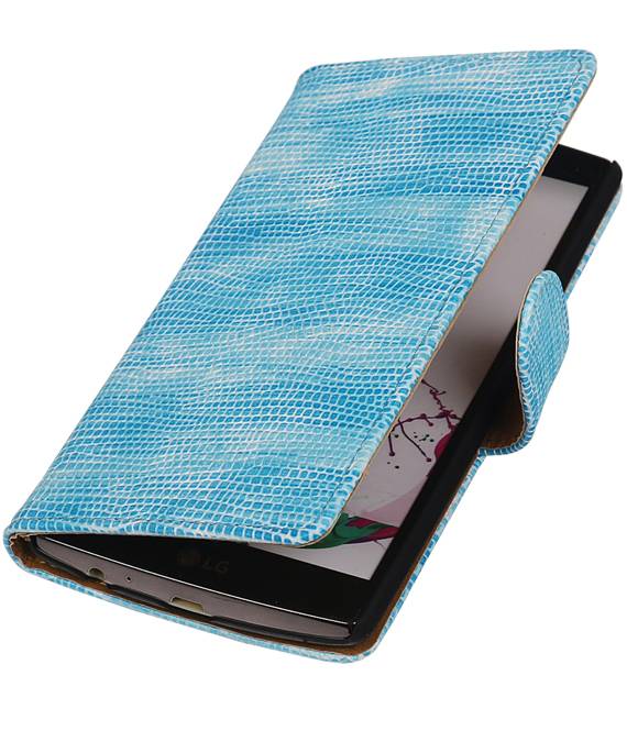 LG Nexus 5X Turquoise Lizard bookstyle / book case/ wallet case Hoes Hoesjeshoek