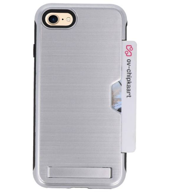 Wardianzaak Zwakheid Verkoper iPhone 7/8/8 Zilver | Tough Armor Kaarthouder Stand Hoesje | WN™ –  Hoesjeshoek