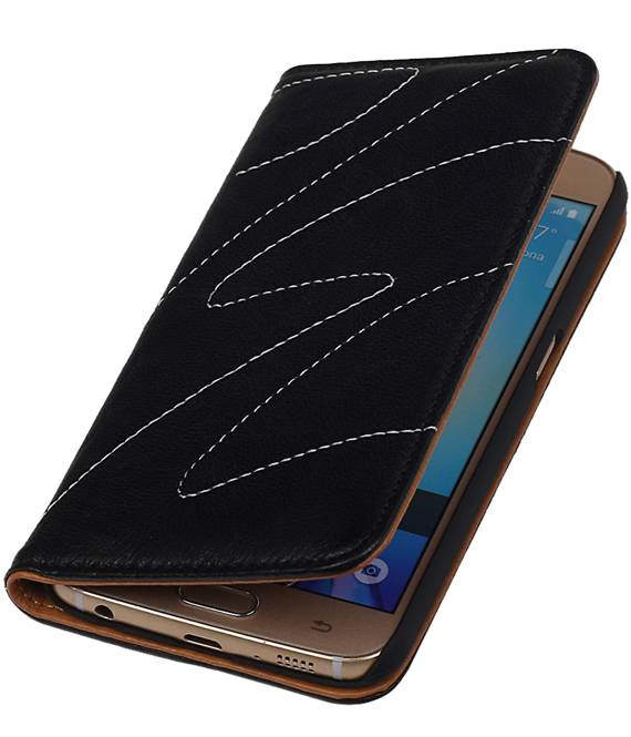 wat betreft Turbulentie worst Samsung Galaxy S5 mini G800F Zwart | Echt leder Map Hoes | WN™ – Hoesjeshoek