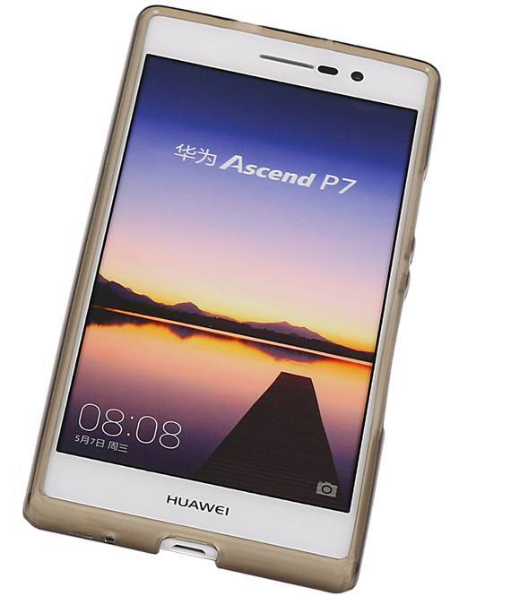 Huawei Huawei Ascend P7 met verpakking Grijs | TPU Hoesje | – Hoesjeshoek