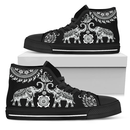 Elephant Mandala - High Tops