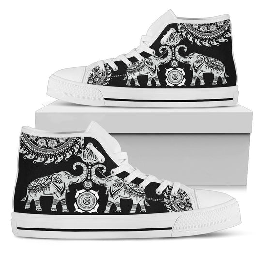 Elephant Mandala - High Tops