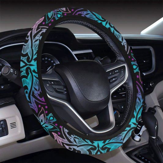 Lotus Decor Steering Wheel Cover