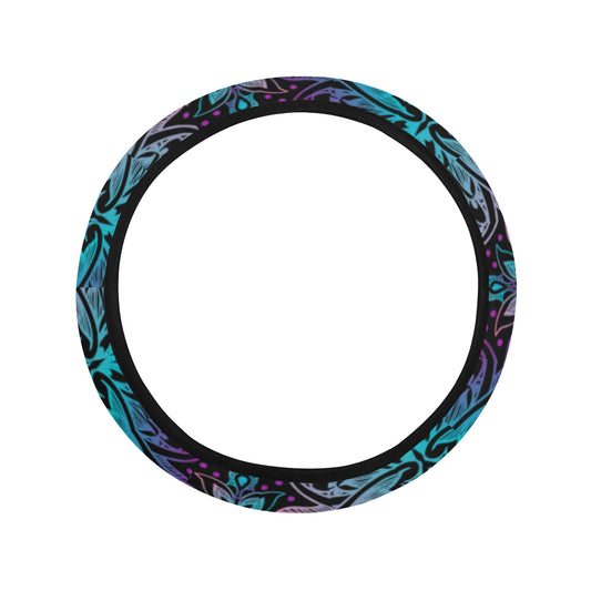 Lotus Decor Steering Wheel Cover