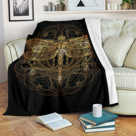 Spiritual Dragonfly Blanket