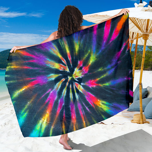 Colorful Neon Tie Dye Sarong