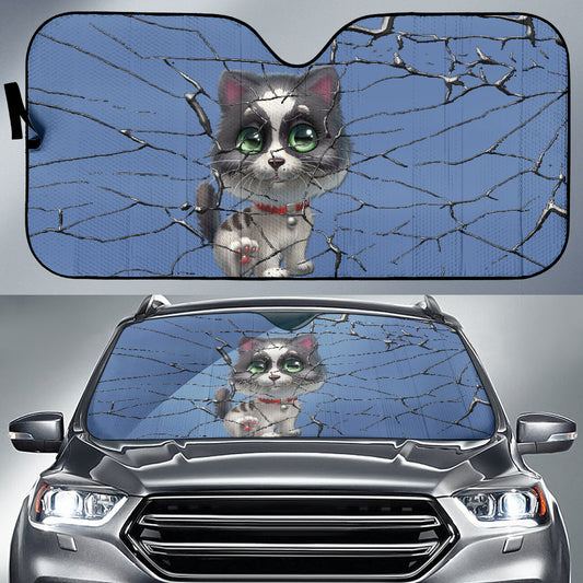 Cute kitten Auto Sun Shade