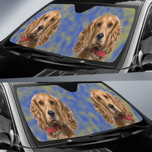 cocker spaniel Auto Sun Shade