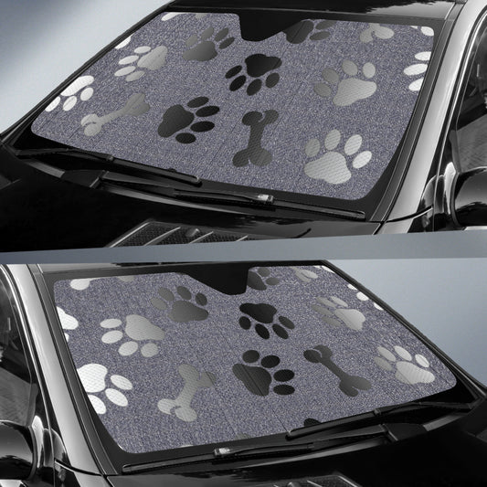 Silver Paws & Bones Sun Shade