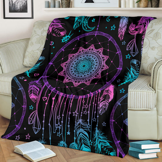 Pink & Purple Dream Catcher Blanket