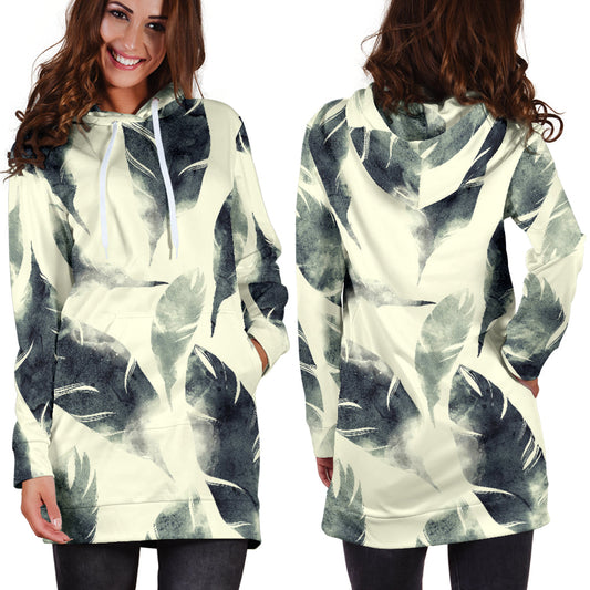 Feathers Womens Hoodie Dress