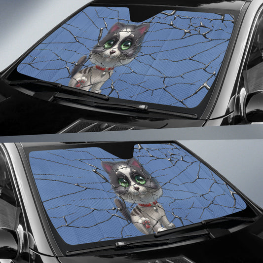 Cute kitten Auto Sun Shade