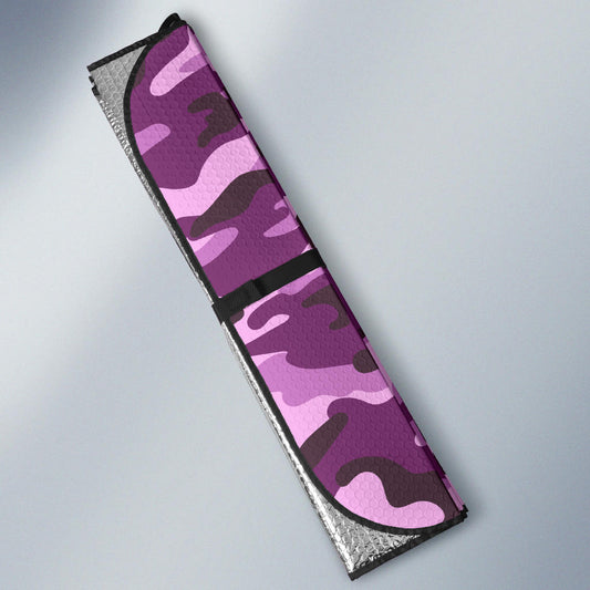 Purple Camouflage Car Sun Shades