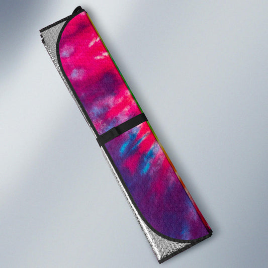 Colorful Tie Dye Spiral Car Sun Shades