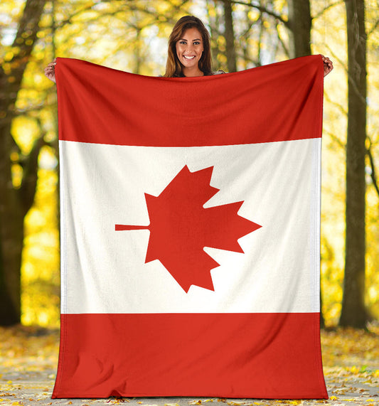 Canadian Flag Blanket