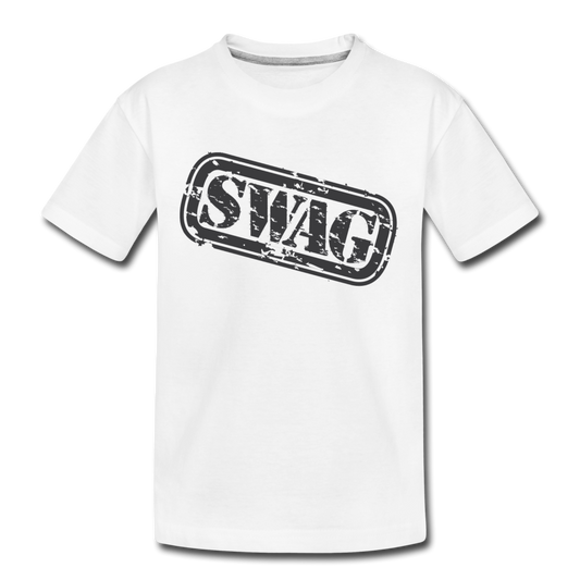 Swag Stamp Kids T-Shirt - white