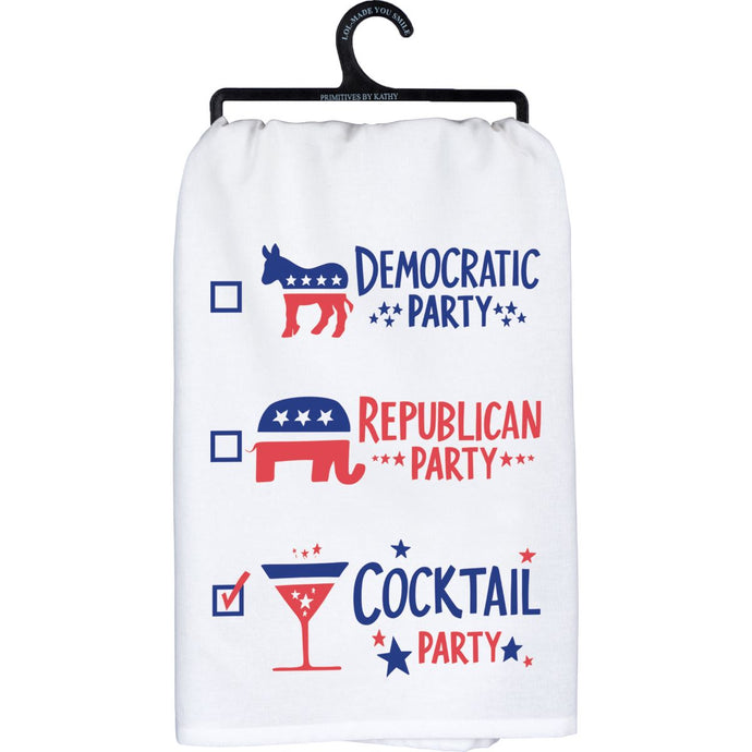 Election Cocktail Party Dish Towel