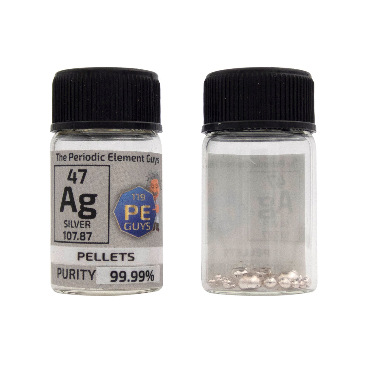 Silver Metal Element Sample -  5g Pellets - Purity: 99.99%