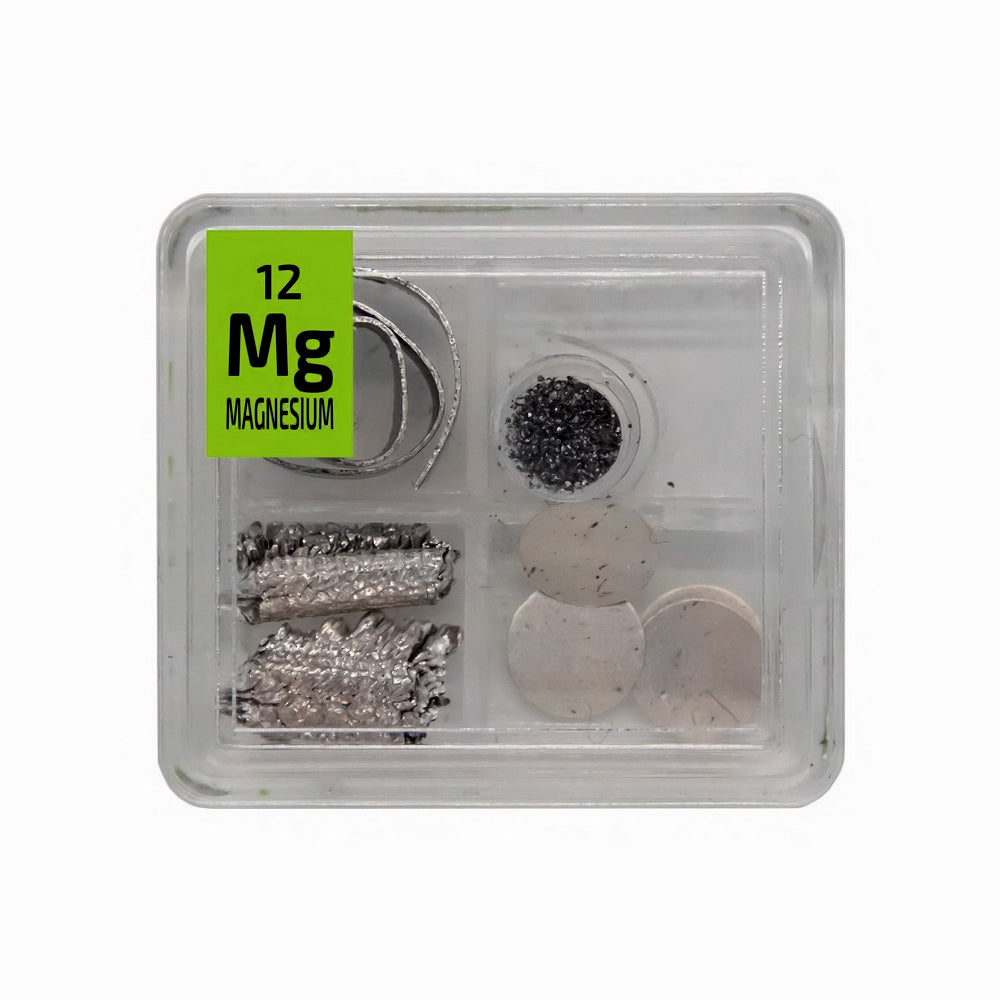 Magnesium Metal Ribbon Powder Crystal Foil Quad Element Tile Pure - Periodic Table