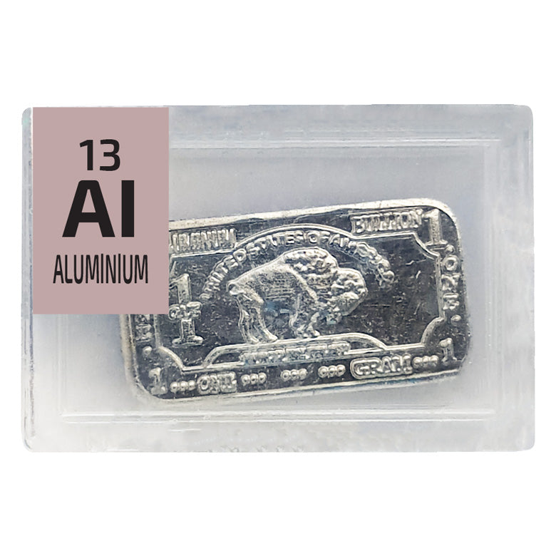 Aluminium Ingot Periodic Element Tile - Small