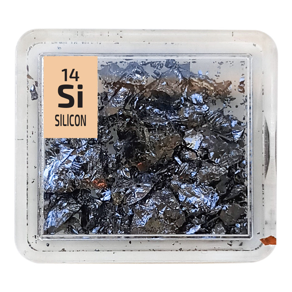 Silicon Crystal 99.999% Periodic Element Tile