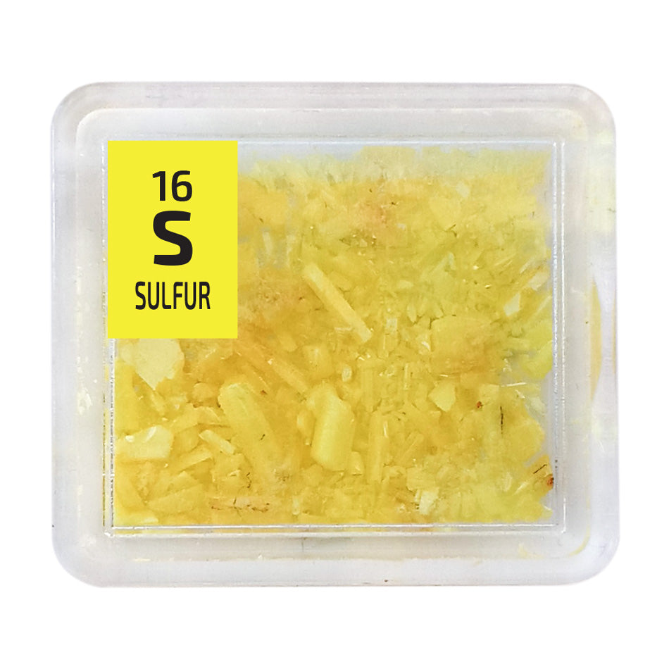 Sulfur Translucent Crystal Periodic Element Tile