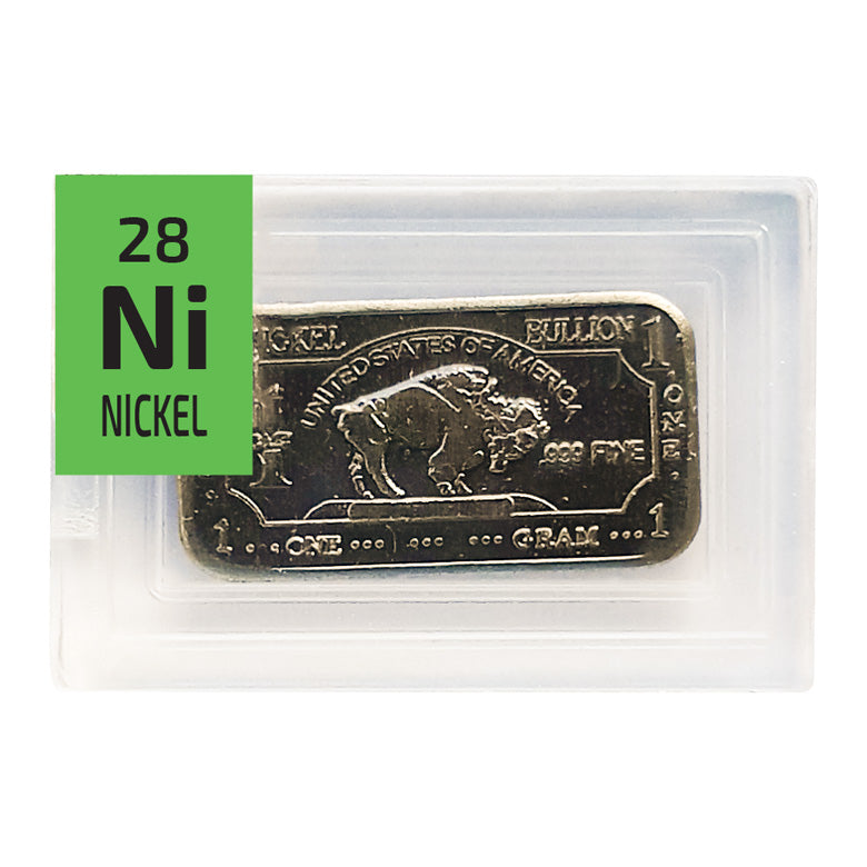 Nickel Bullion Ingot Periodic Element Tile