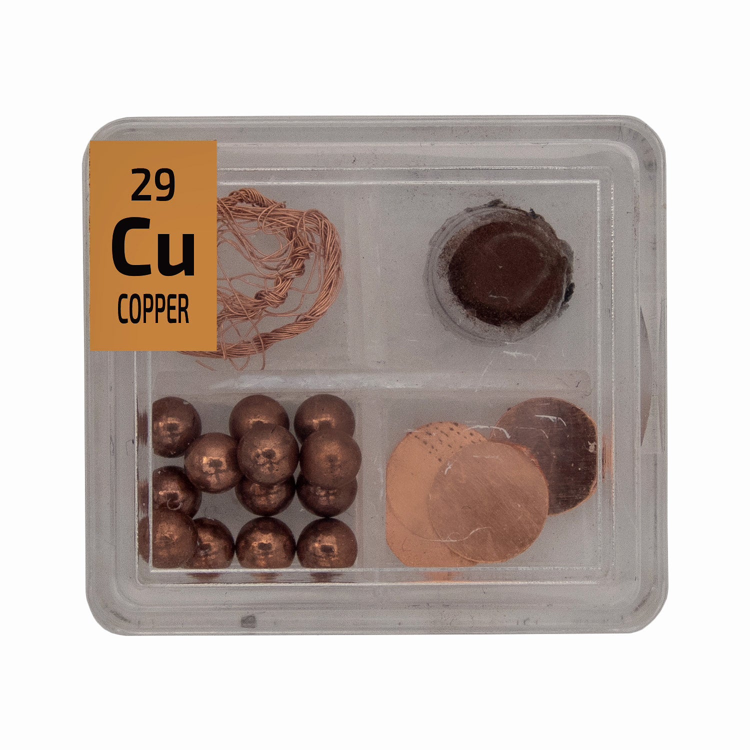 Copper Metal Wire Powder Pellets Foil Quad Element Tile Pure - Periodic Table