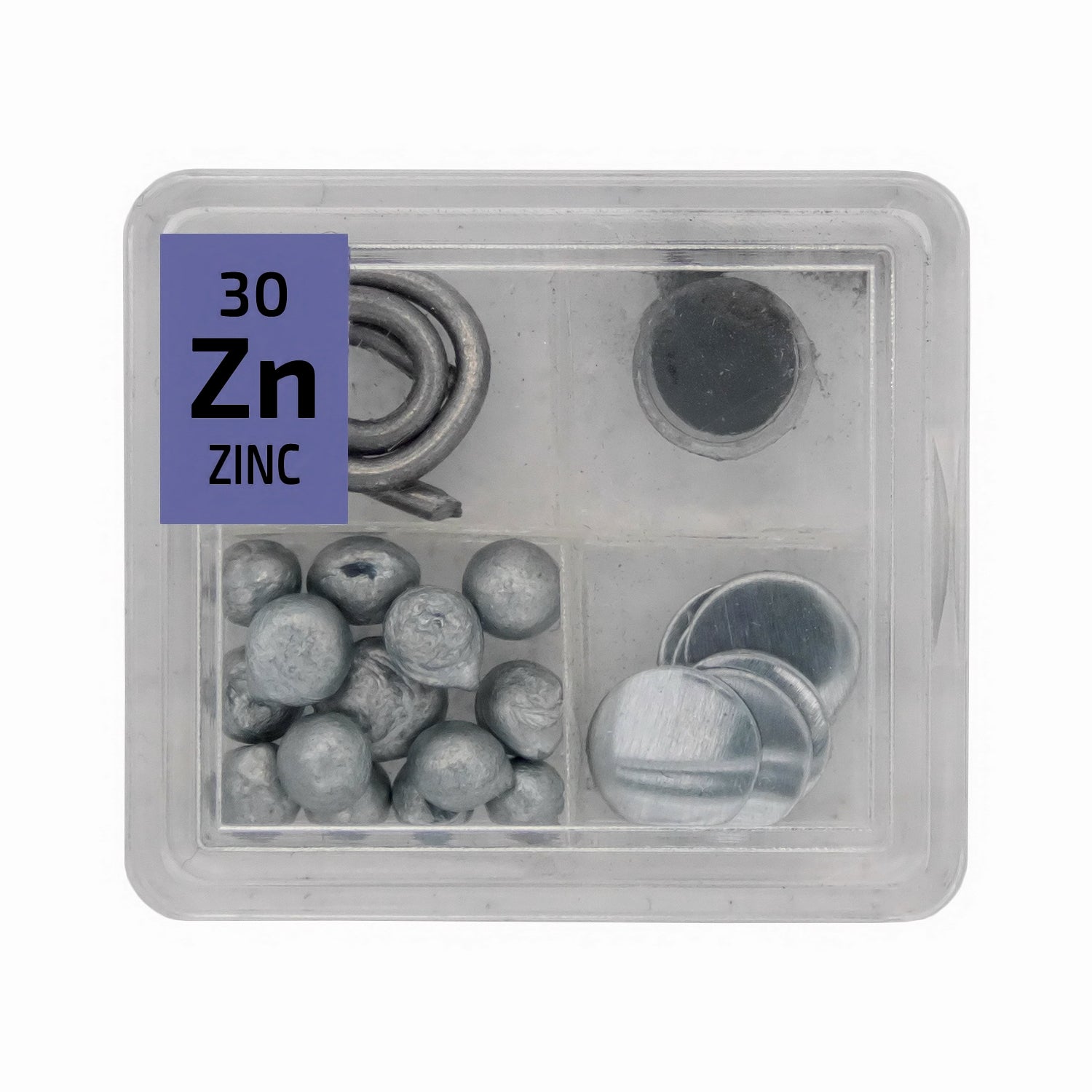 Zinc Metal Wire Powder Pellets Foil Quad Element Tile Pure - Periodic Table