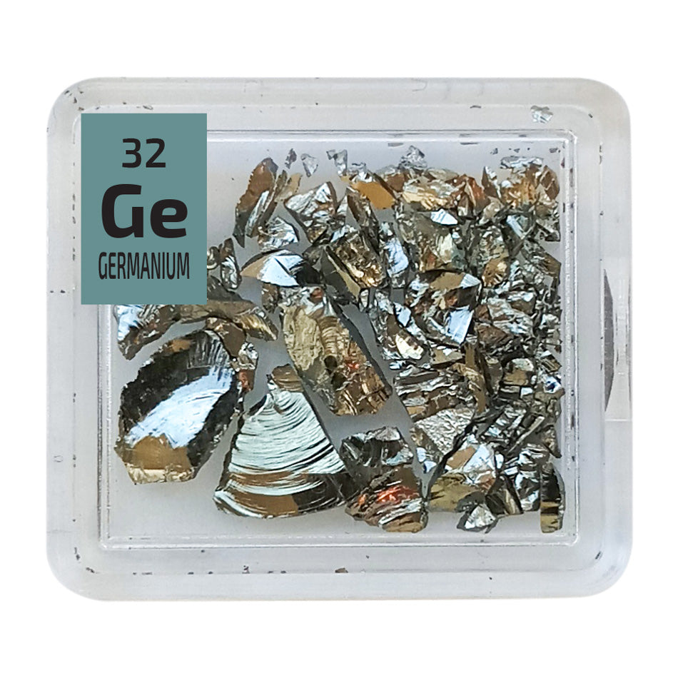 Germanium Crystal Pieces Periodic Element Tile