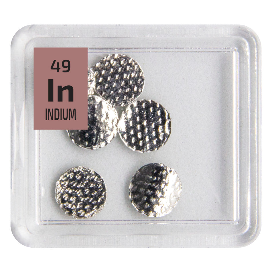 Indium Pieces Periodic Element Tile