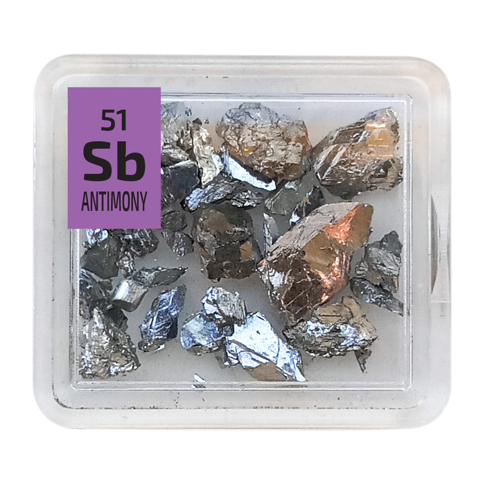 Antimony Pieces Periodic Element Tile