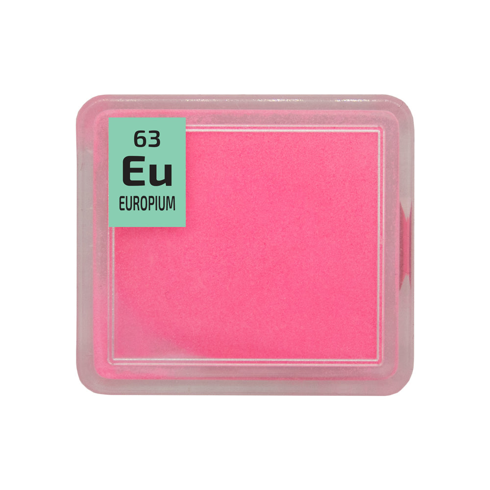 Europium Glow Powder Pink PEGUYS Periodic Element Tile