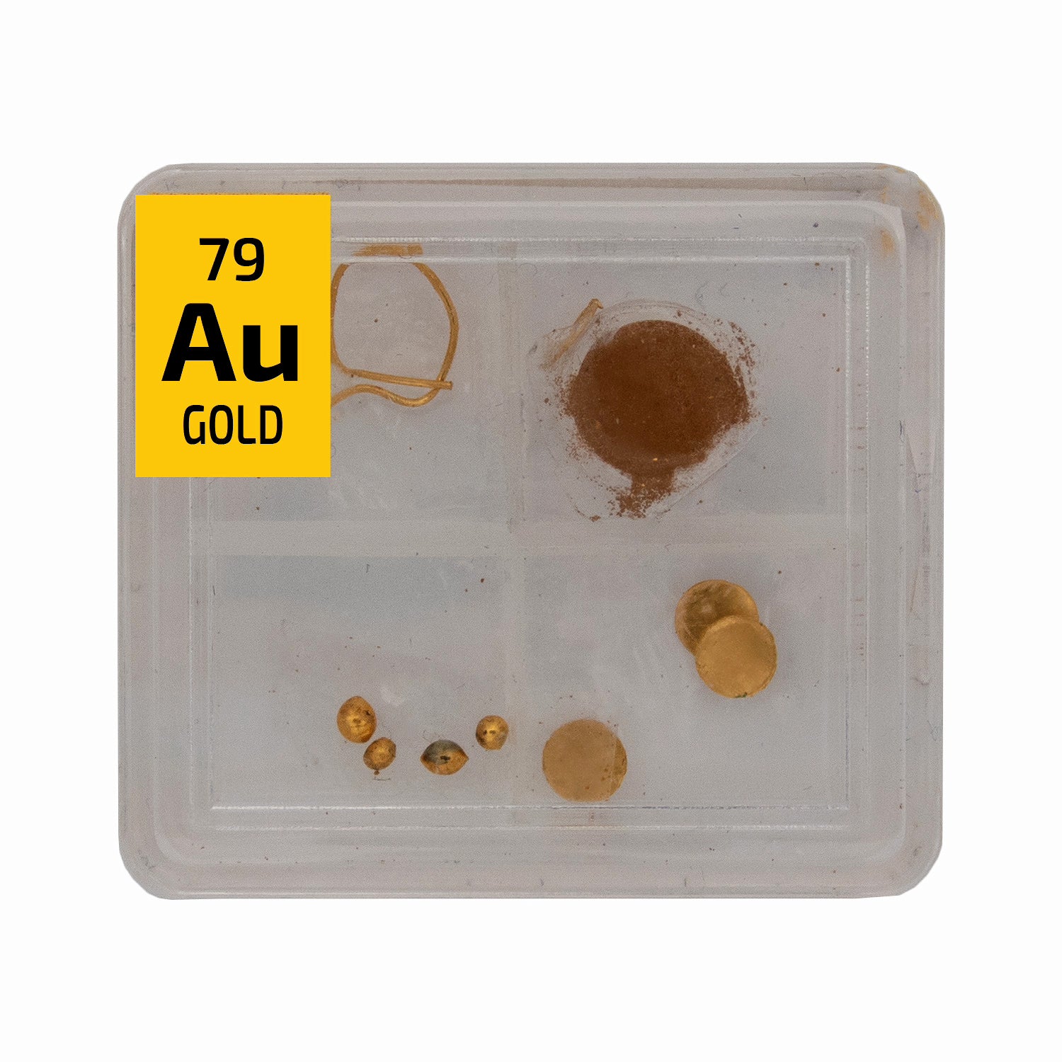 Gold Metal Wire Powder Pellets Foil Quad Element Tile Pure - Periodic Table