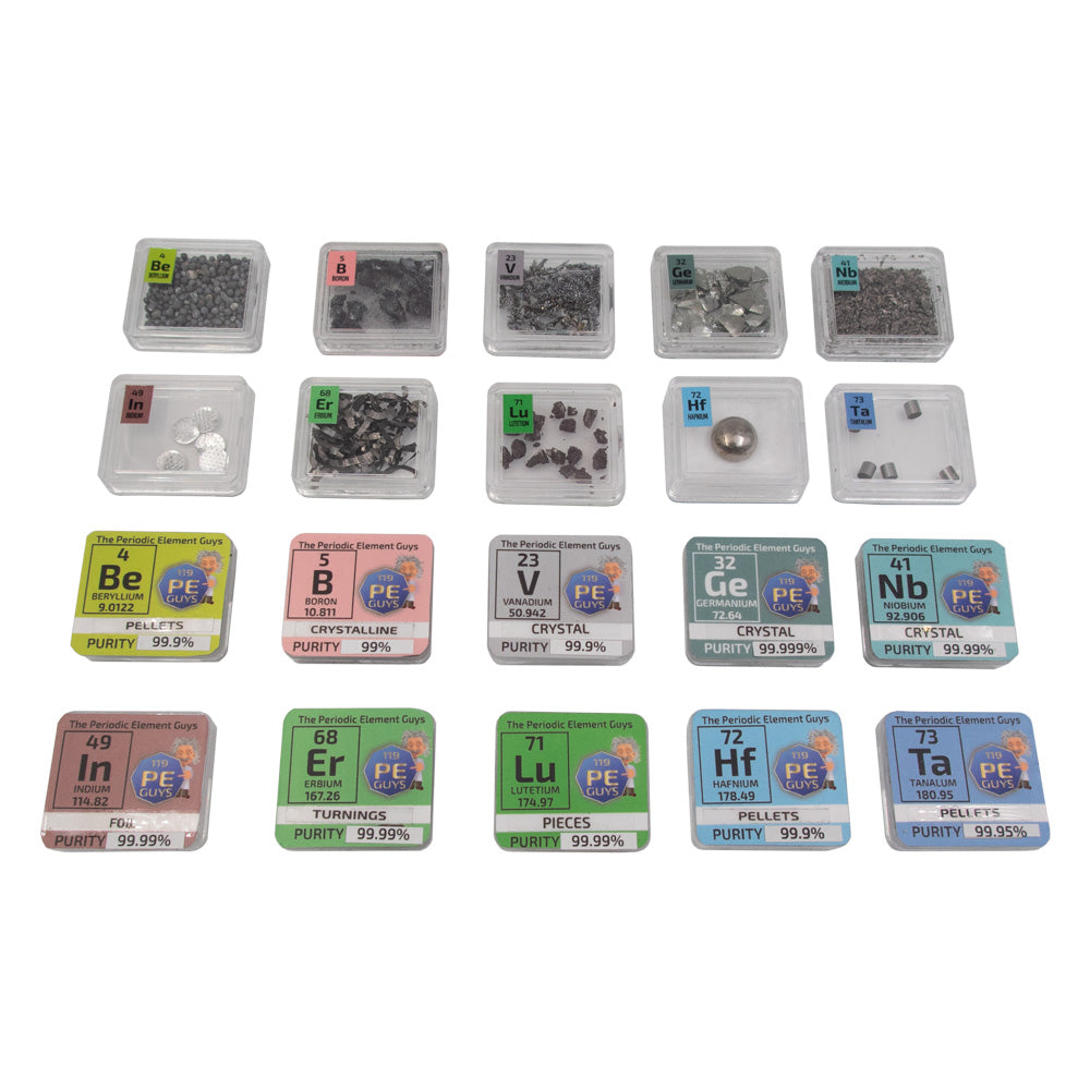 Connoisseur Elements Set 10 x Quality Rare Periodic Element Tiles